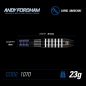 Preview: Winmau Andy Fordham Steeldart 90% Tungsten Onyx 23 Gramm Schwarz