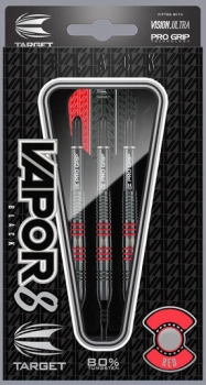 Target Vapor8 Black Softdart 19 gramm 80% Tungsten Red