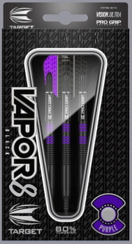 Vapor8 Black  Purple 18 Gramm Soft Tip Darts 80% Tungsten