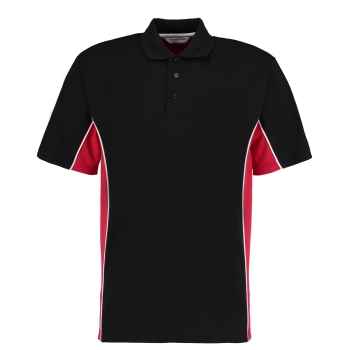 Dartshirt Polo Shirt Kustom Kit KK475 Black Red Size XL
