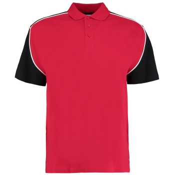 Dartshirt Polo Shirt Kustom Kit KK611 Red Black Size 2XL