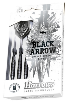 Harrows Black Arrow  Brass Softdart 16 Gramm knurled