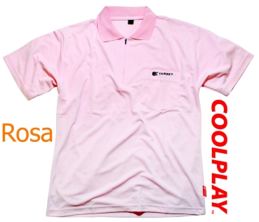 Coolplay Shirt Target Dart Polo Rosa Größe M