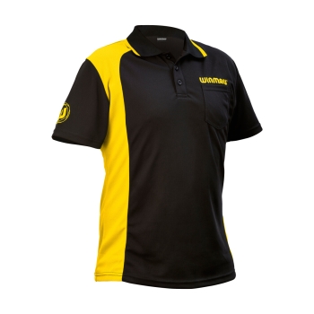 Winmau Wincool 2 Dart Shirts Black Yellow Size S