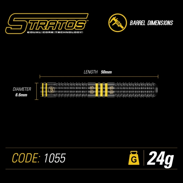 Winmau Stratos Dual Core 95  85 % Tungsten Steeldart 1055.24 24 Gramm