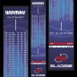 Preview: Winmau Soft-Feel Dart Matte Outshot Dartteppich Blau