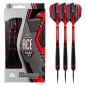 Preview: ACE Schwarz gummiert Steeldarts 26g