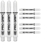 Preview: Target Pro Grip Schäfte 3 Satz Clear Midi