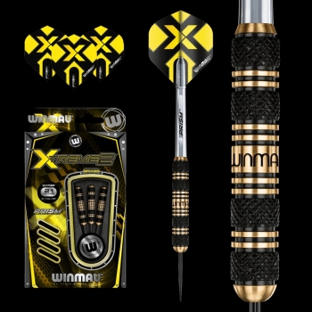 Winmau Xtreme2 Messing Steeldart 21 Gramm geriffelt