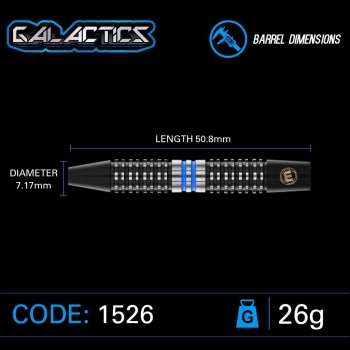 Galactics 90% 26g Steeldart