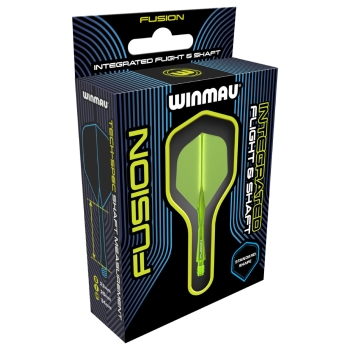 Winmau Fusion Integrated Flight & Shaft Gelb Kurz