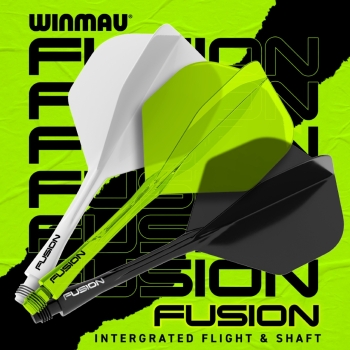 Winmau Fusion Integrated Flight & Shaft Yellow Short