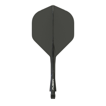 Winmau Fusion Integrated Flight & Shaft Schwarz Intermediate