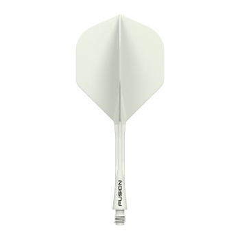 Winmau Fusion Integrated Flight & Shaft White Medium