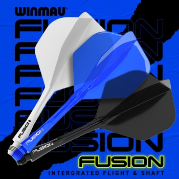 Winmau Fusion Integrated Flight & Shaft Blue Medium