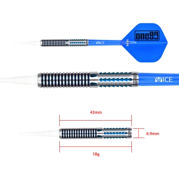 Tanja Bencic Signature Soft Darts Sensation Blue 18g