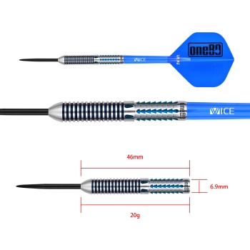 Tanja Bencic Signature Steel Darts Sensation Blue 20g