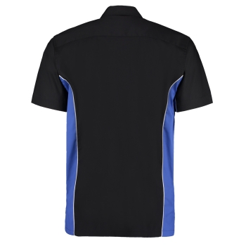 TEAM SHIRT Kustom Kit Dart Shirt KK185 Black/Blue Size 2XL