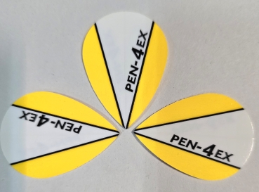 Pen-4ex Flights Gelb/Weiß Pear Nr.19