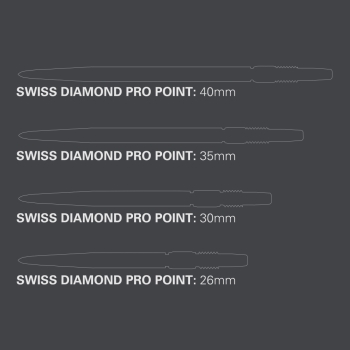 Target Swiss Stahlspitzen Diamond Gold 40mm