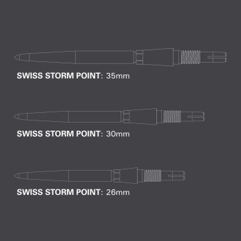 Target Swiss Stahlspitzen Storm Gold 35mm