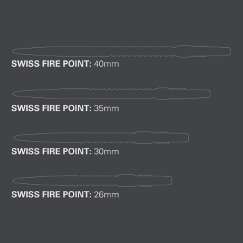 Target Swiss Stahlspitzen Fire Gold 40mm