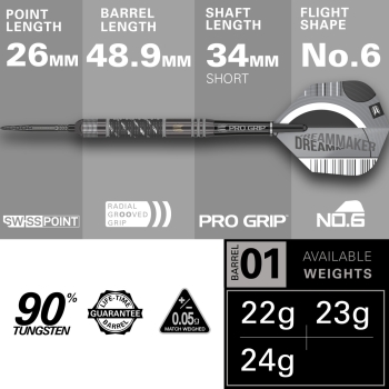 Dimitri van den Bergh 90% x ECHO 23G SP Steeldart