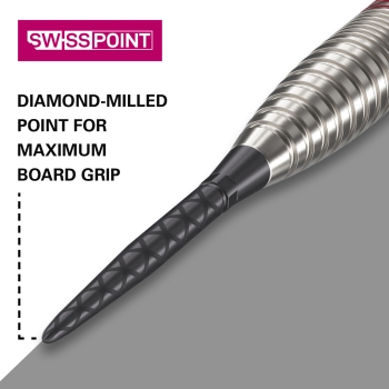 Target Swiss Stahlspitzen Storm Diamond Schwarz 35mm