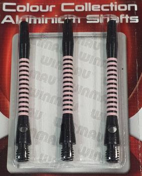 Winmau Colour Collection Alu Re-Grooved Shafts Pink/Black Medium