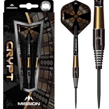 Mission Crypt Steel Tip 90% Black & Gold PVD Coating M2 21g
