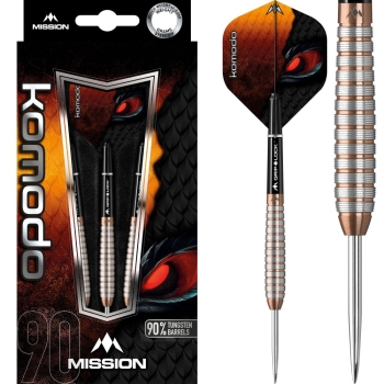 Mission Komodo GX Steel Tip 90% Curved M2 Micro Grip Rose Gold 23g