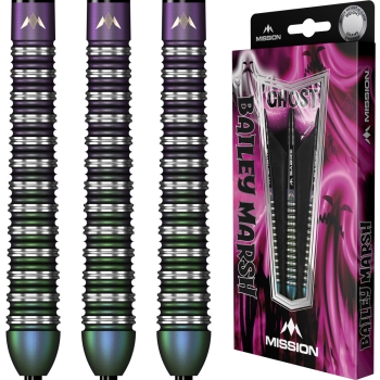 Mission Bailey Marsh  Steeldart 90 % Tungsten Coral PVD Coating Ghost 25g