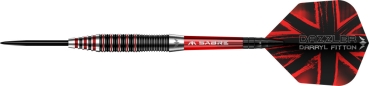 Mission Darryl Fitton 95% Steeldarts Electro Black/Red 24g