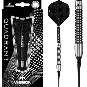 Mission Quadrant Soft Tip 90% Black Titanium M3 19g