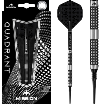 Mission Quadrant Soft Tip 90% Black Titanium M4 20g