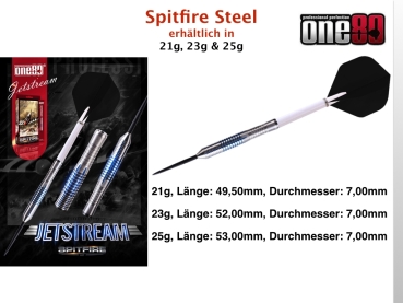 One80 Spitfire Jetstream Steeldart 21 Gramm 90% Tungsten
