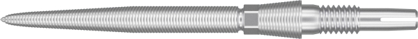 Target Swiss Stahlspitzen Storm Nano Silber 26mm