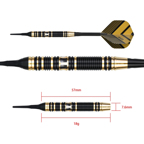 ONE80 Mobilizer 02 Messing Soft Dart 18g