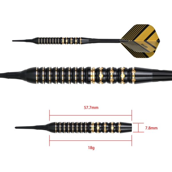 ONE80 Mobilizer 03 Messing Soft Dart 18g