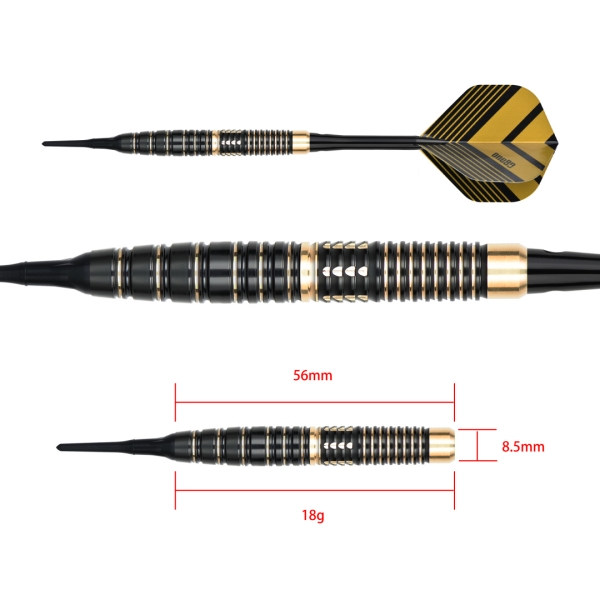 ONE80 Mobilizer 04 Messing Soft Dart 18g