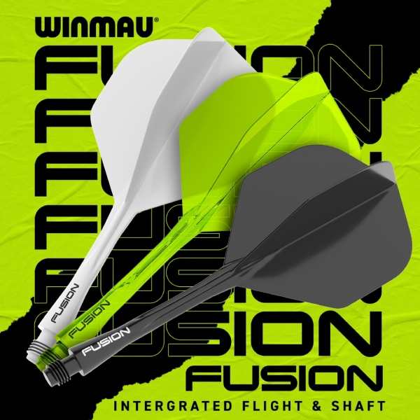 Winmau Fusion Integrated Flight & Shaft Yellow Intermediate