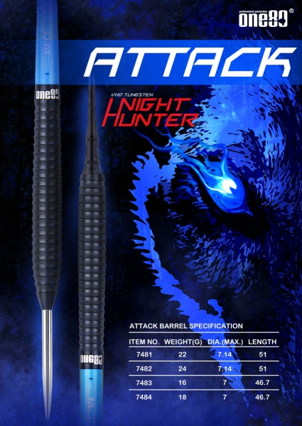 Night Hunter Attack Softip 18 Gramm Barrelgewicht 80% Tungsten