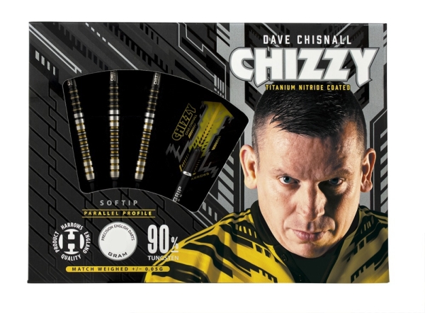 Harrows Dave Chisnall Chizzy 90% Tungsten Softdarts 20 Gramm