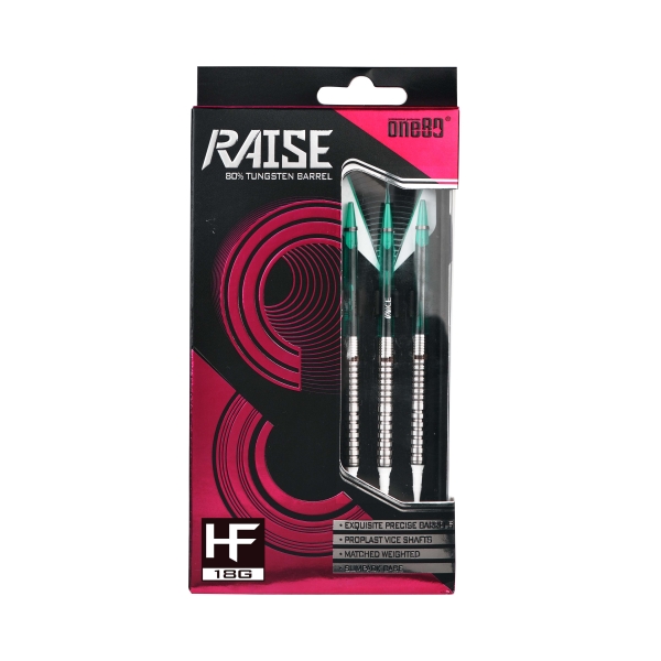 One80 Raise  Dart Soft Tip E-Dart Modell HF 18 Gramm Barrelgewicht