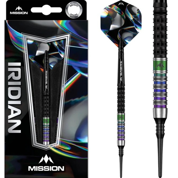 Mission Iridian Soft Darts 90% Black & Coral 20g