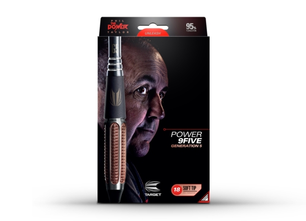 Phill Taylor Power 9Five G5 22 Gramm Steel Tip Darts