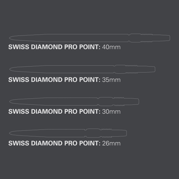 Target Swiss Stahlspitzen Diamond Gold 40mm