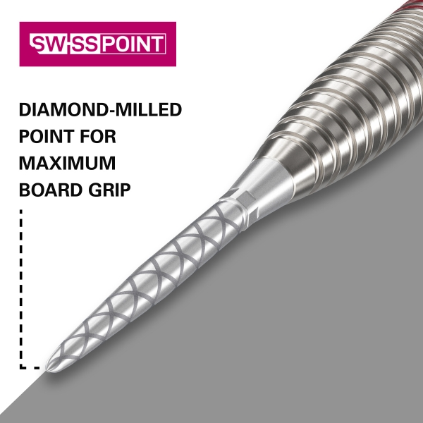 Target Swiss Stahlspitzen Storm Diamond Silber 35mm