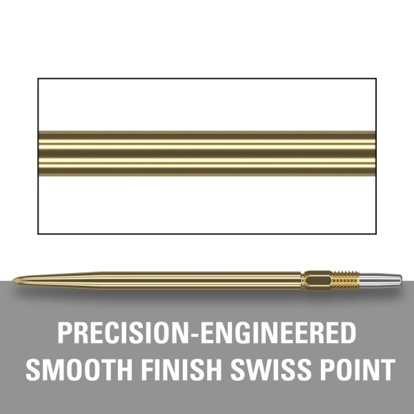 Target Swiss Stahlspitzen Gold 40mm