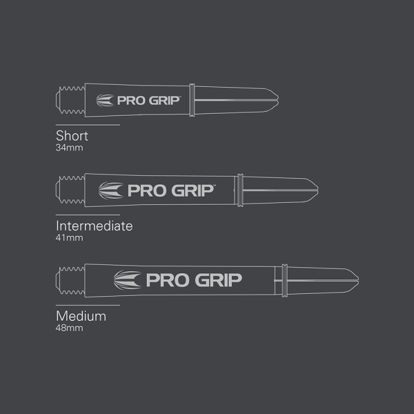 Target Pro Grip Vision Schäfte 3 Satz Schwarz Intermediate